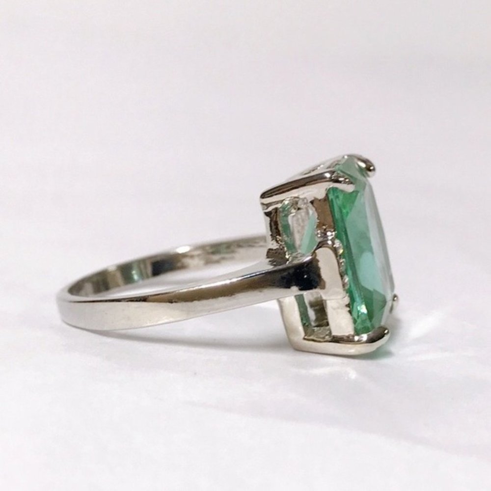 6.35 Aquamarine - 925 Sterling Silver - Picture 3 of 4
